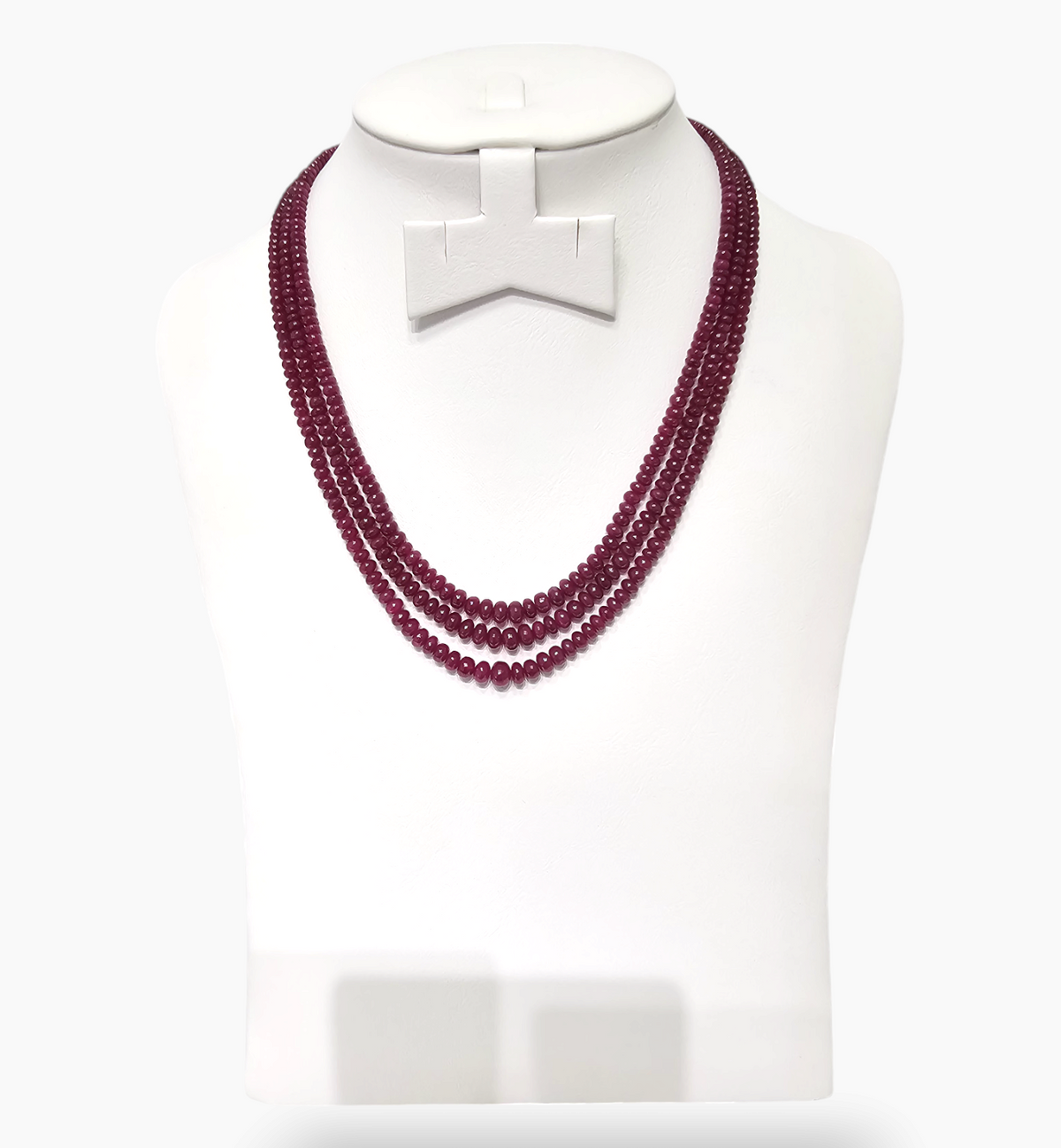 Natural Ruby Beads 320.44 Carats 3-7 mm Round Shape