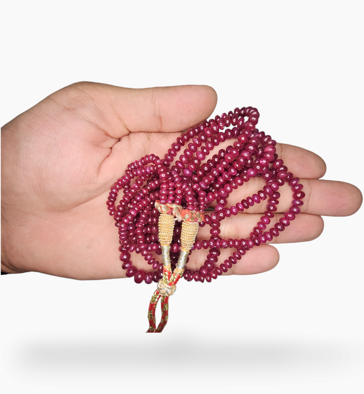 Natural Ruby Beads 430.12 Carats 4-11  mm Round Shape