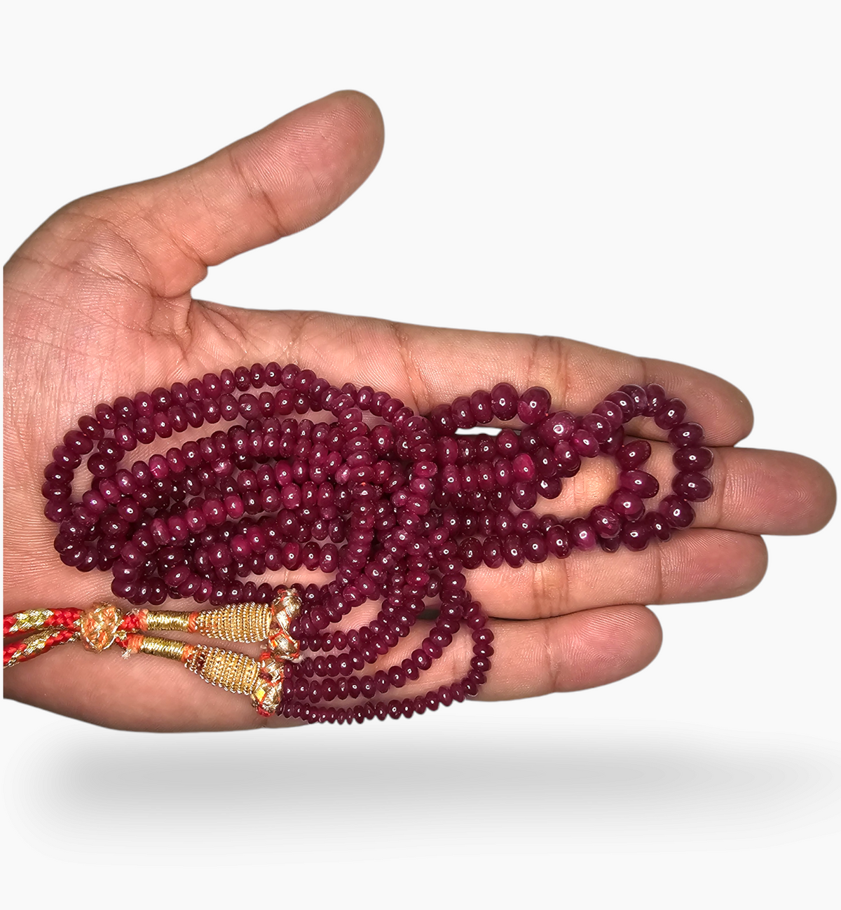 Natural Ruby Beads 475.22 Carats 4.5-6.5mm  Round Shape
