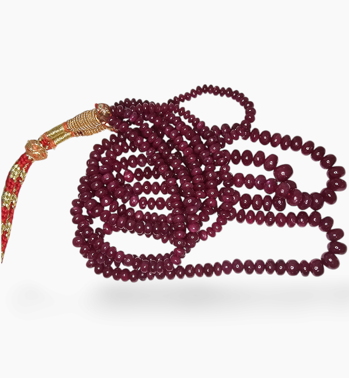 Natural Ruby Beads 475.22 Carats 4.5-6.5mm  Round Shape