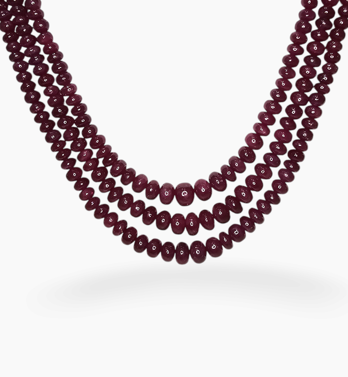 Natural Ruby Beads 475.22 Carats 4.5-6.5mm  Round Shape