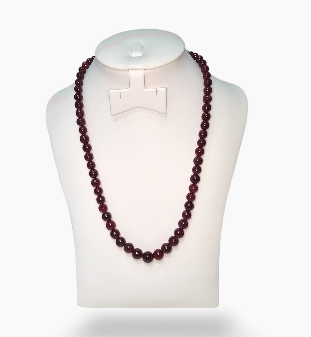 Natural Ruby Beads 511.85  Carats 7-12 mm Round Shape