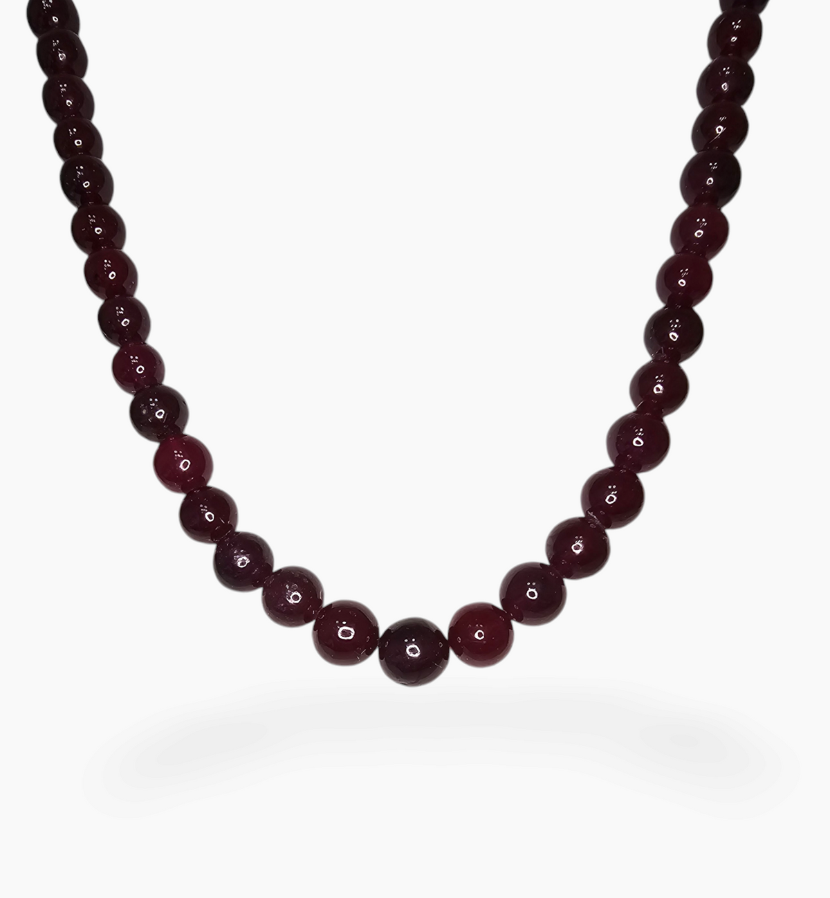 Natural Ruby Beads 511.85  Carats 7-12 mm Round Shape