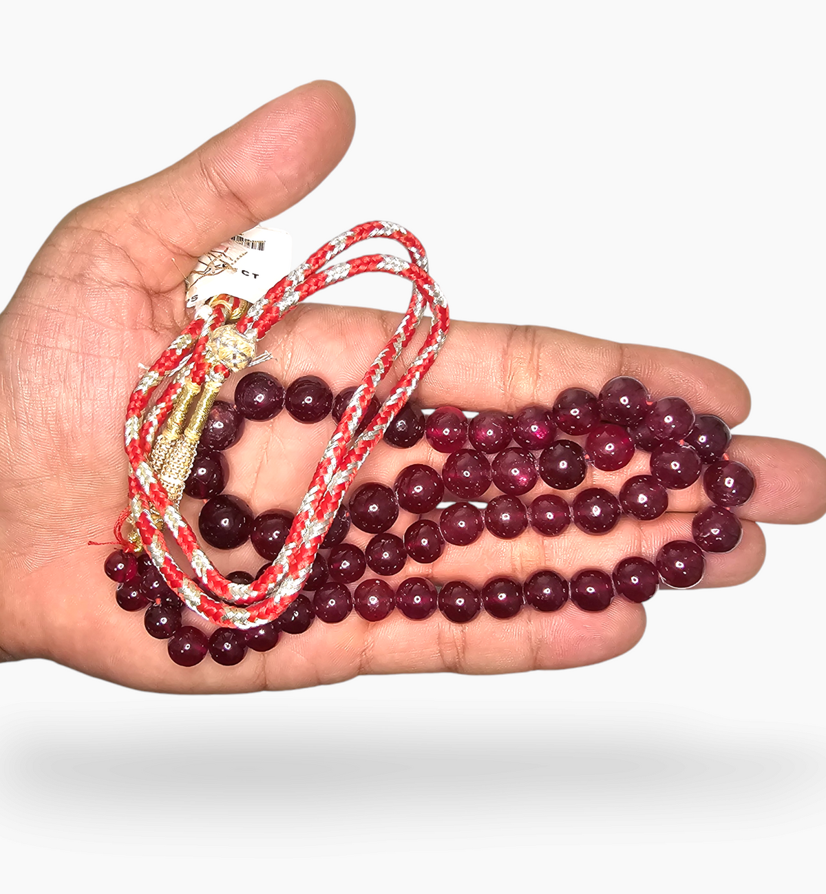 Natural Ruby Beads 511.85  Carats 7-12 mm Round Shape