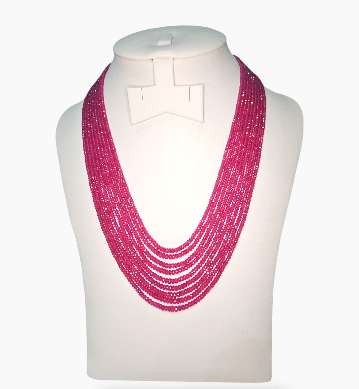 Natural Ruby Beads 600 Carats 2.5x5mm  Round Shape