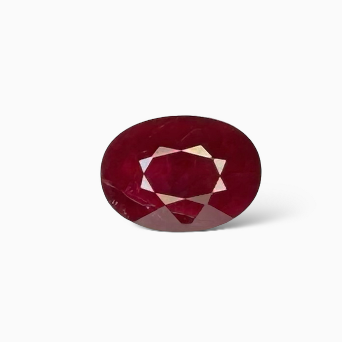 Natural Ruby Stone Oval  Cut 2.05 Carat (Heated) From Mozambique-IDL Certified