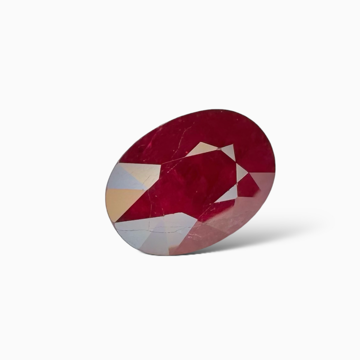Natural Ruby Stone Oval  Cut 2.05 Carat (Heated) From Mozambique-IDL Certified