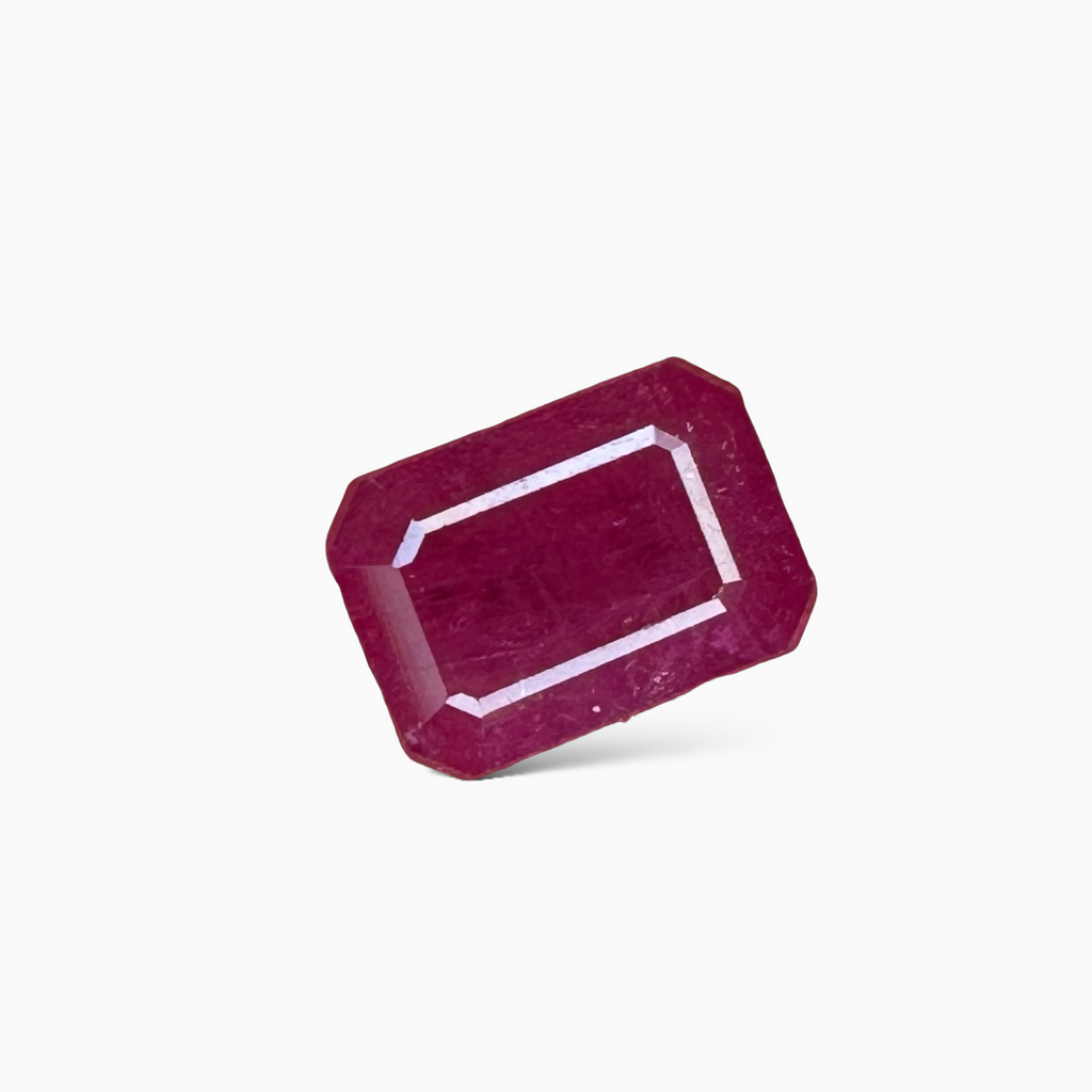 Natural Ruby Stone Emerald Cut 1.51 carat 7x5mm
