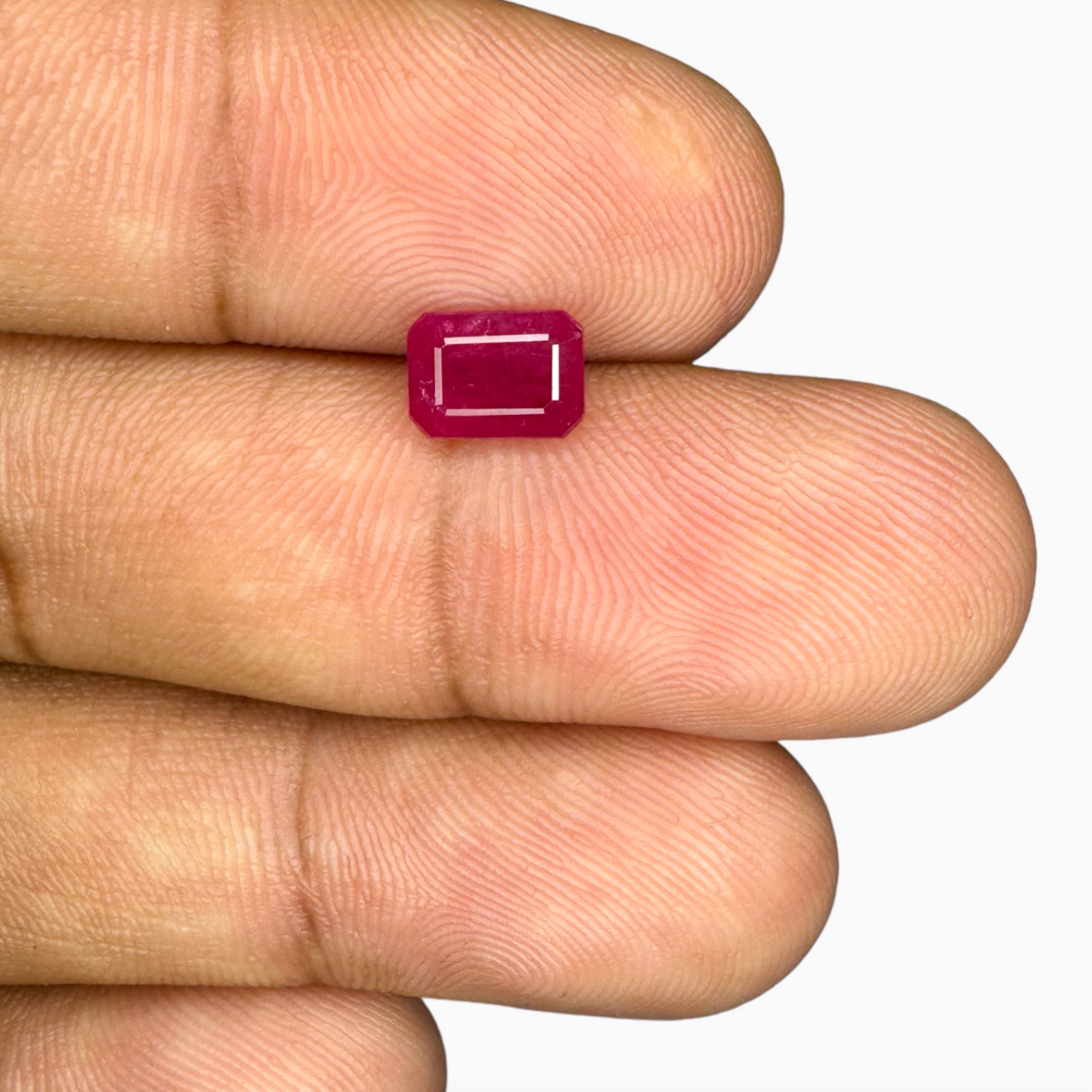 Natural Ruby Stone Emerald Cut 1.51 carat 7x5mm