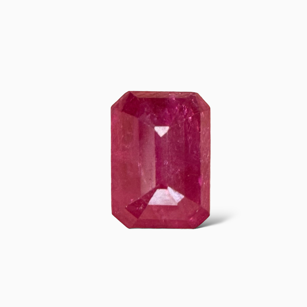 Natural Ruby Stone Emerald Cut 1.51 carat 7x5mm