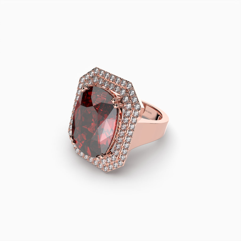 Natural Mozambique Ruby Ring - Eden