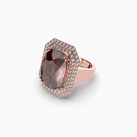 Natural Mozambique Ruby Stone Ring - Eden