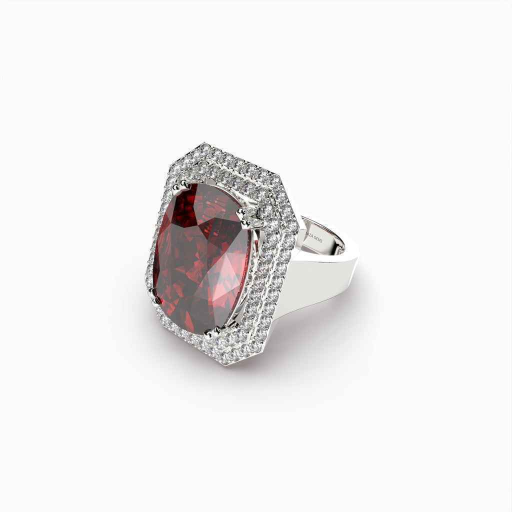 Natural Mozambique Ruby Ring - Eden