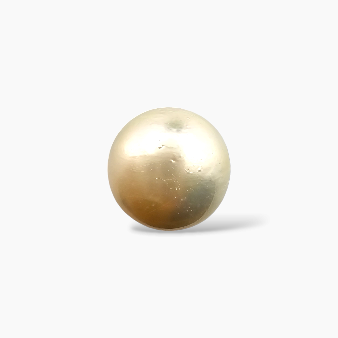 Natural South Sea Pearl Stone 10.17 Carats Round Cut (11 mm)