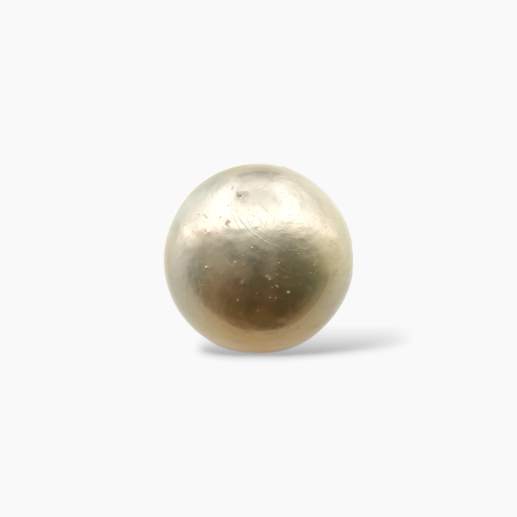 Natural South Sea Pearl Stone 10.17 Carats Round Cut (11 mm)