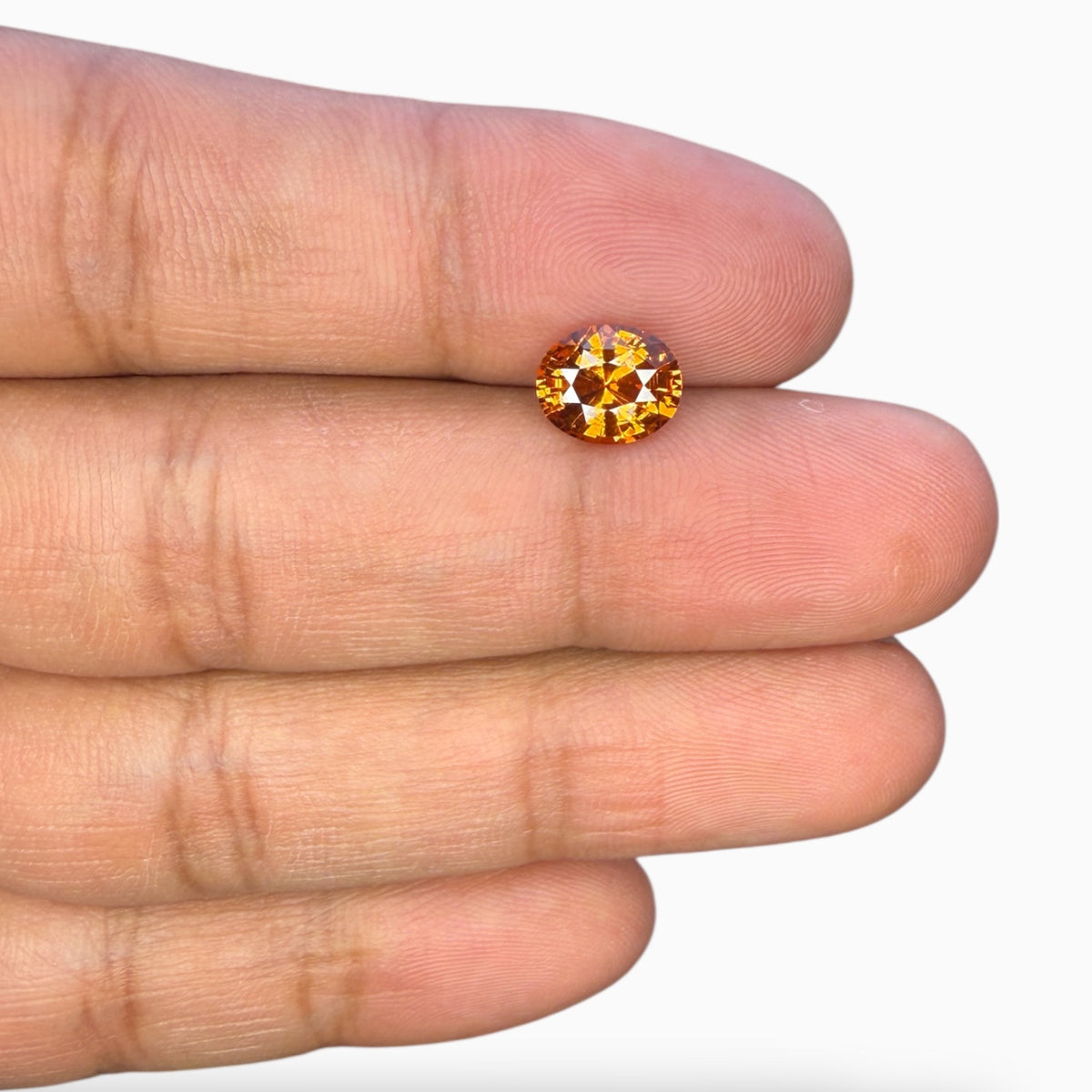 Natural Spessarite Garnet Oval 2.43 Carats 8.72 x 7.20 x 4.70 mm