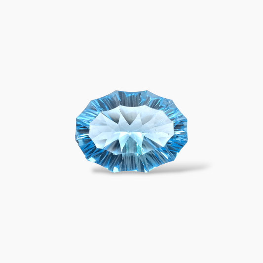 Natural Swiss Blue Topaz in 17.86 Carats in Fancy Cut from Africa