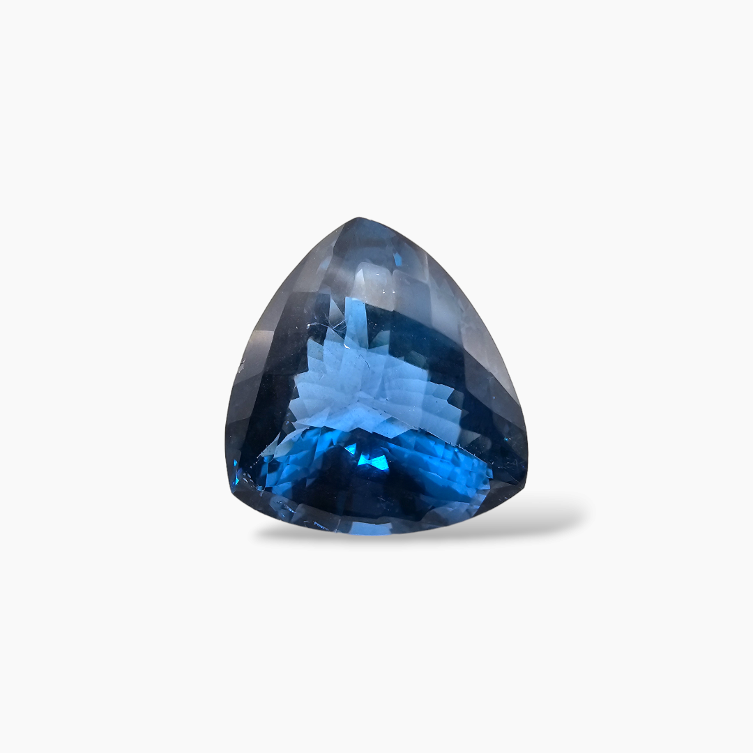 Natural Swiss Blue Topaz in 33 Carats with Trilliant Cut for Sale