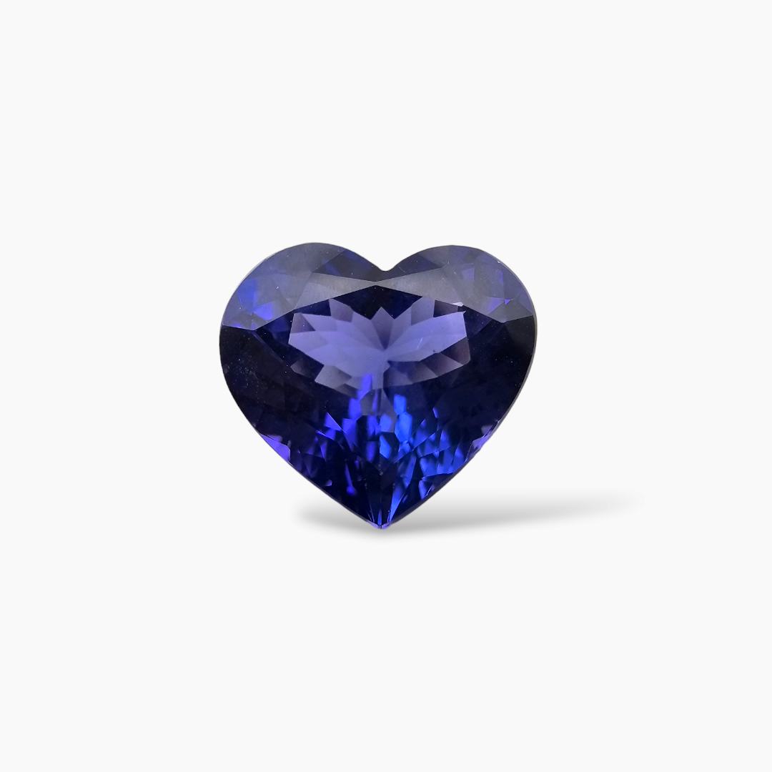 Natural Tanzanite Gemstone Heart Cut Shape in 6.23 Carats Weight