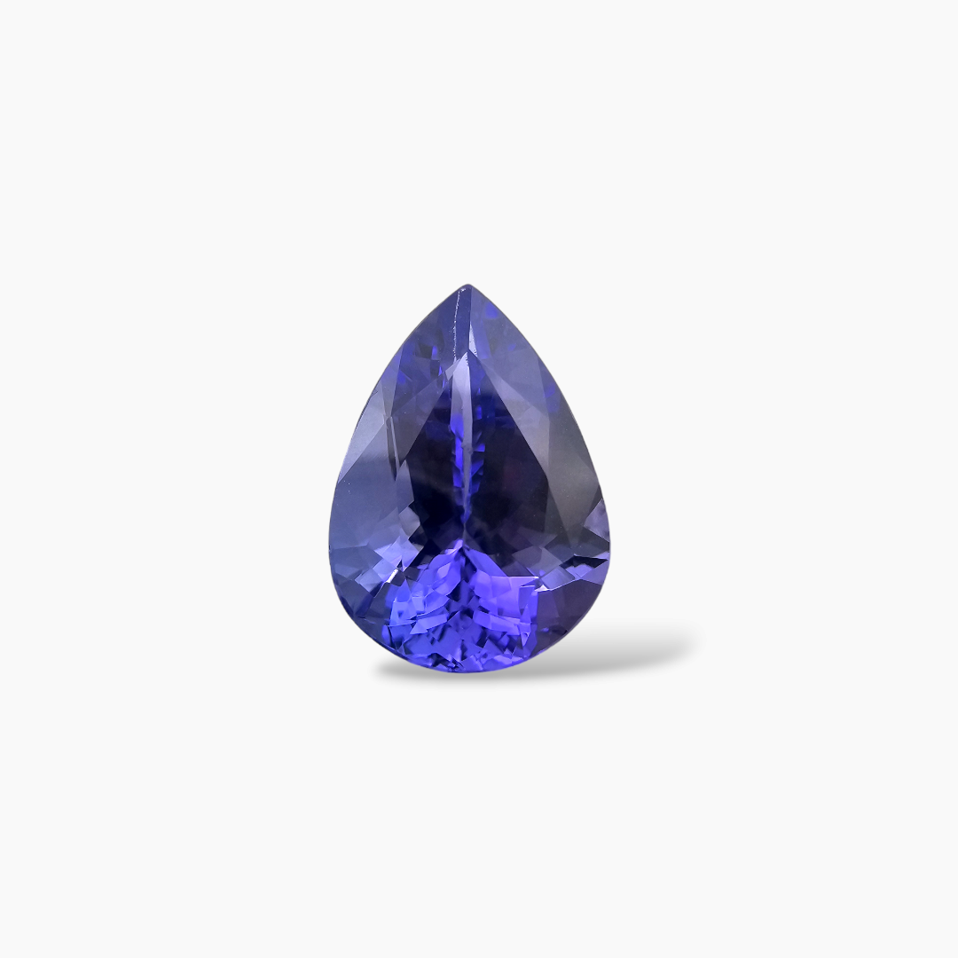 Natural Tanzanite Gemstone Shaped in Pear with 6.13 Carats for Sale
