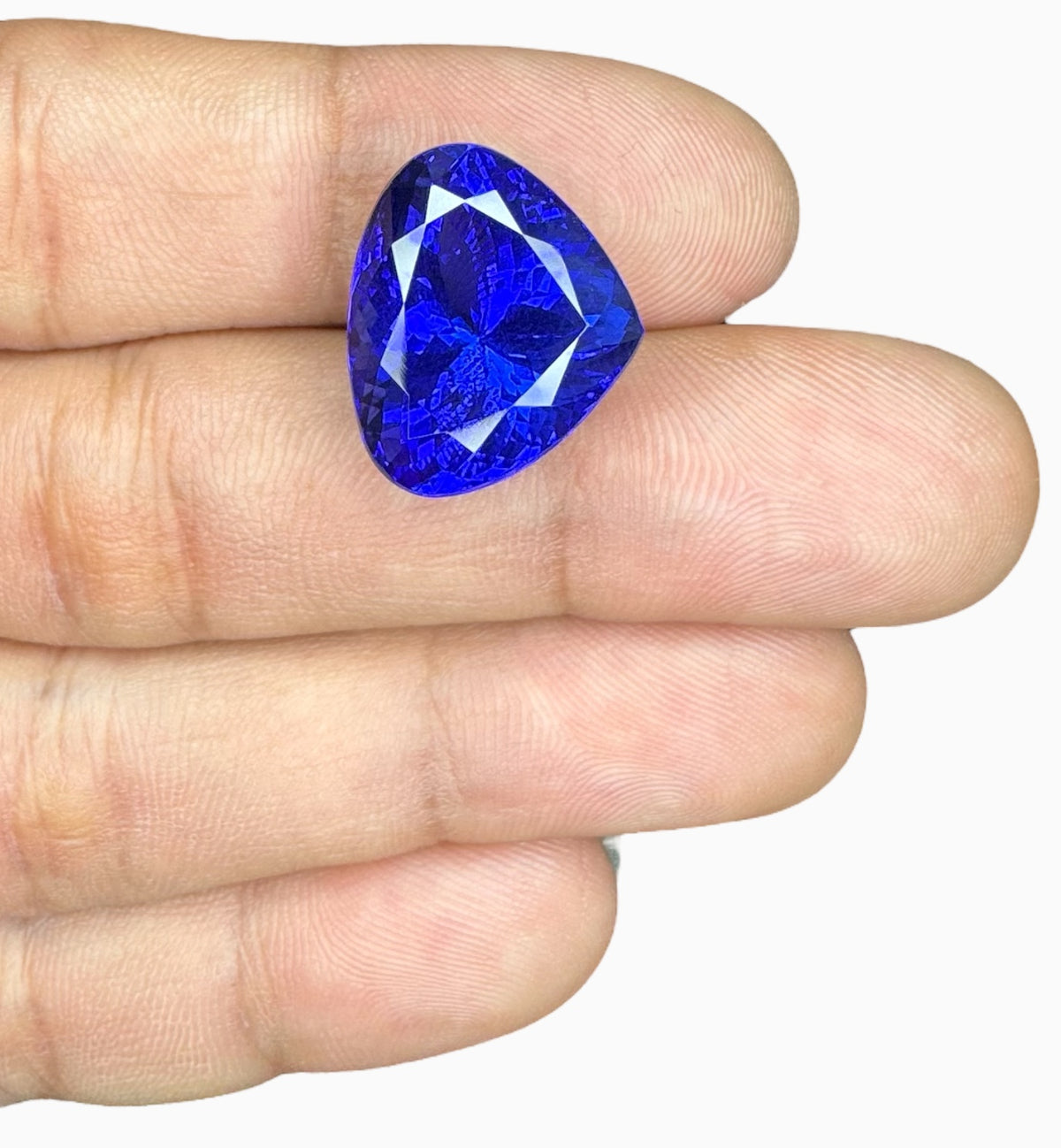 Natural Tanzanite Heart Shape Stone 19.88 Carats 15.2 X 18.4 mm