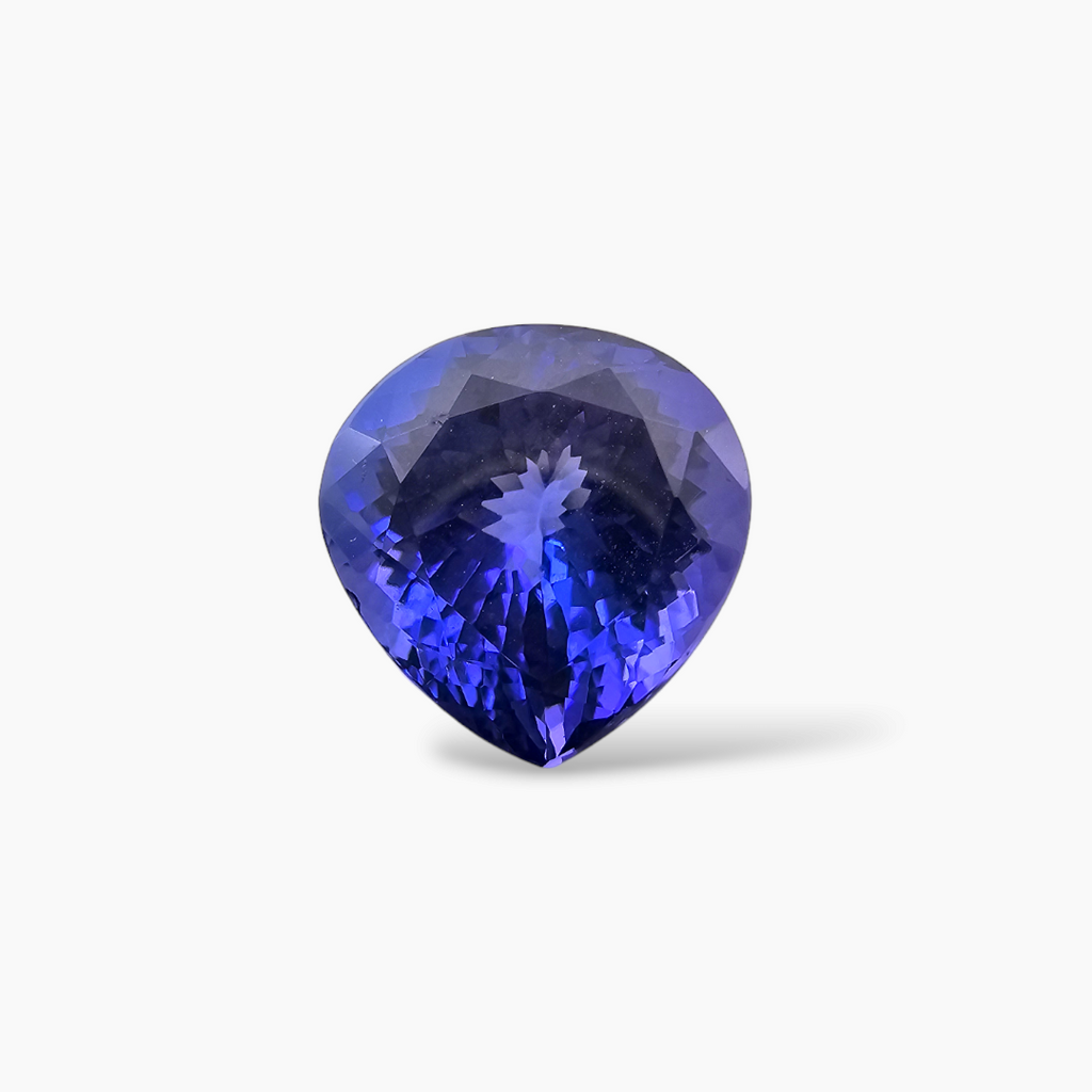 Natural Tanzanite Stone Heart Shaped Gemstone in 7.02 Carats