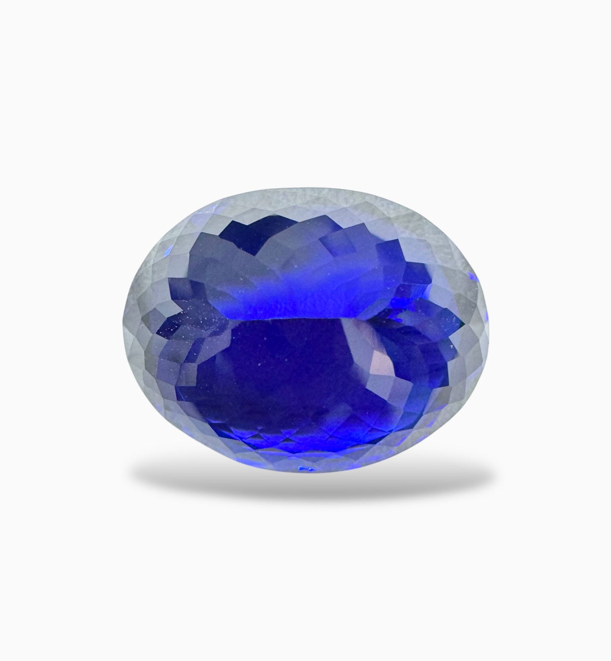 Natural Tanzanite Stone Oval Cut 25.35 Carats 19.8 X 15.7 mm