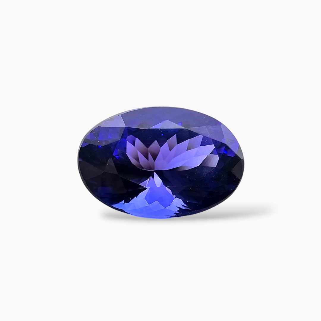 Natural Tanzanite Stone in Blue Emerald Shape 7.18 Carats for Sale