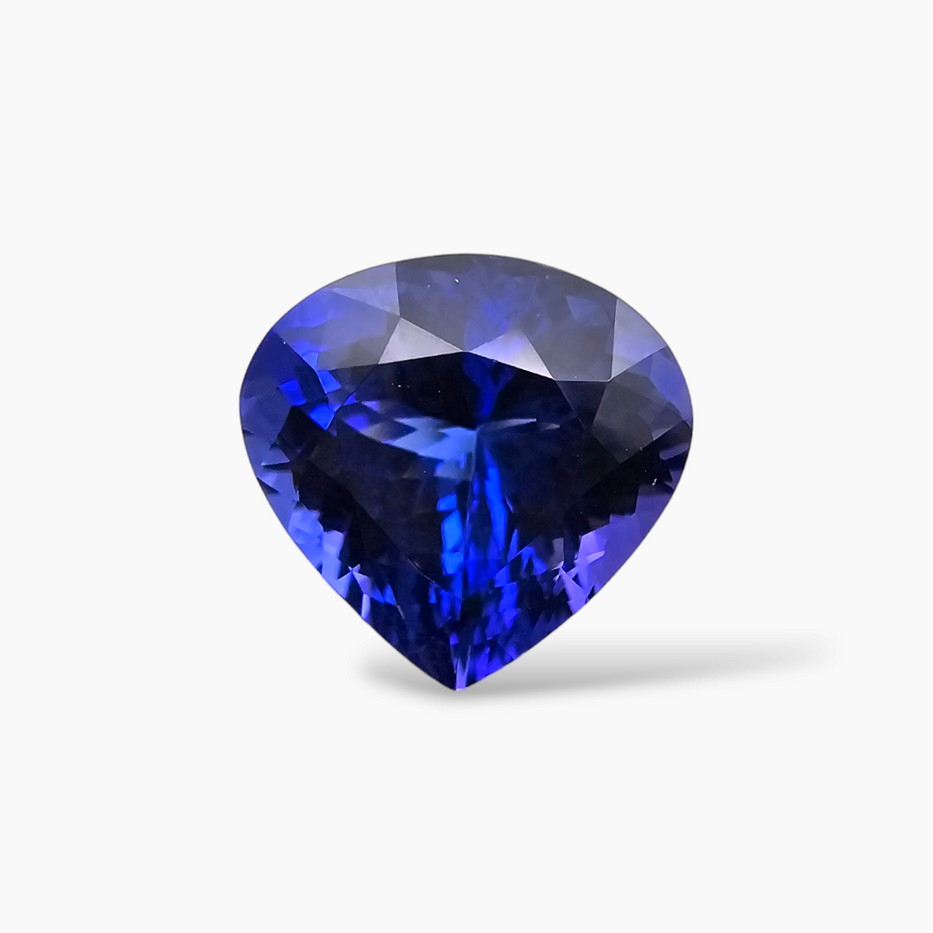 Natural Tanzanite Stone in Heart Shape 8.80 Carats with 12 by 13 MM for Sale