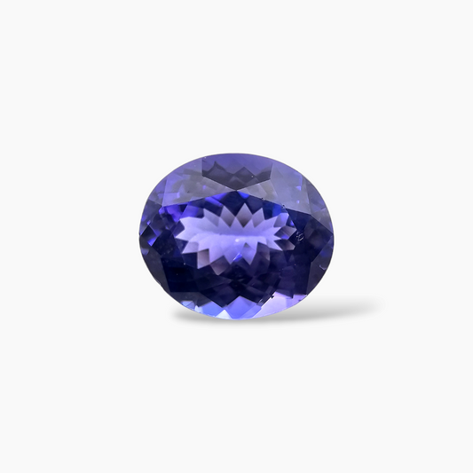 Natural Tanzanite Stone in Oval 7.40 Carats Weight 13 by 11 MM
