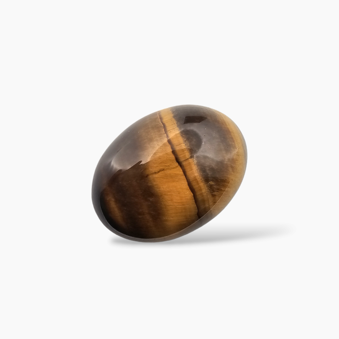 Natural Tiger Eye Stone 15.23 Carats Oval Cabochon Shape ( 20x15 mm )
