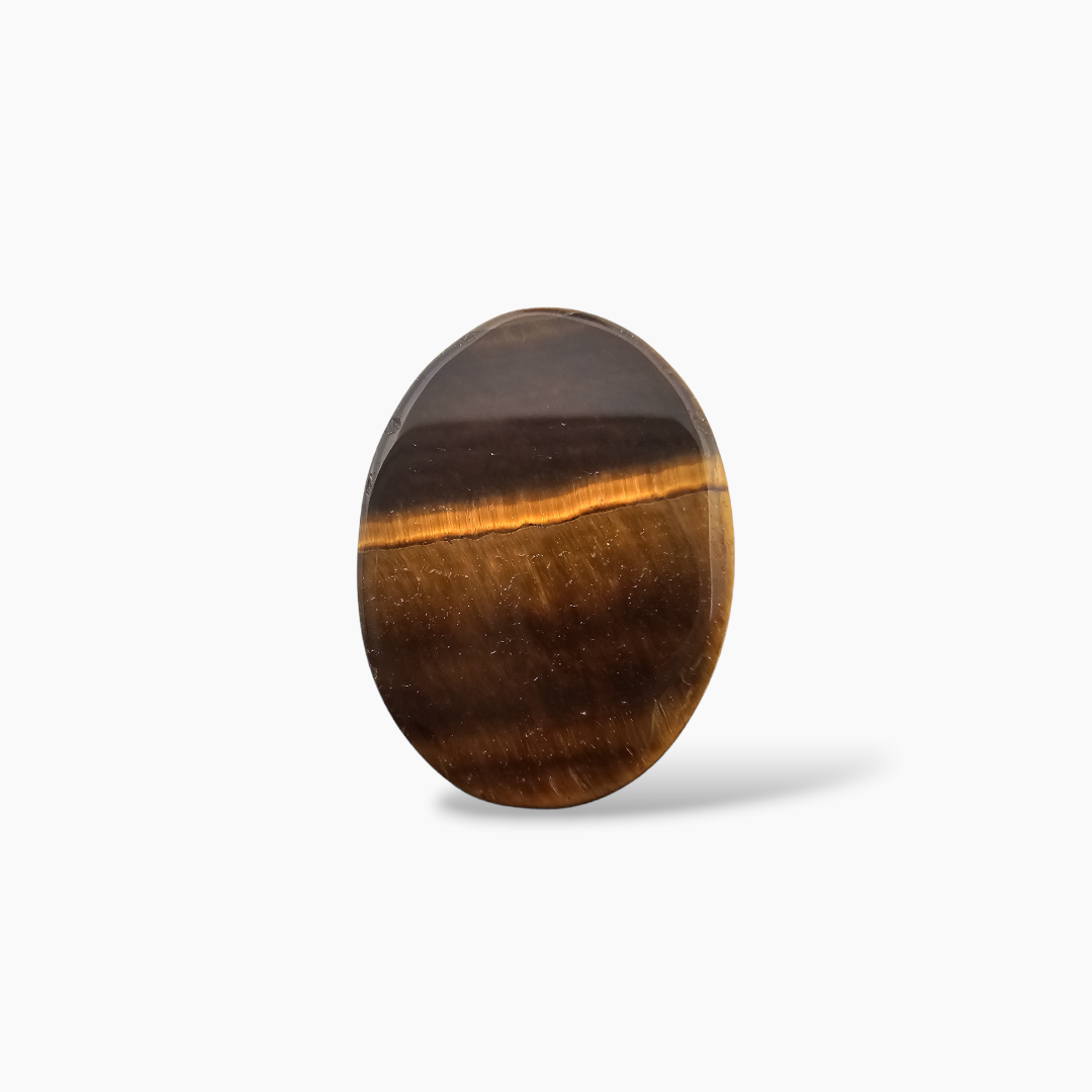 Natural Tiger Eye Stone 15.23 Carats Oval Cabochon Shape ( 20x15 mm )