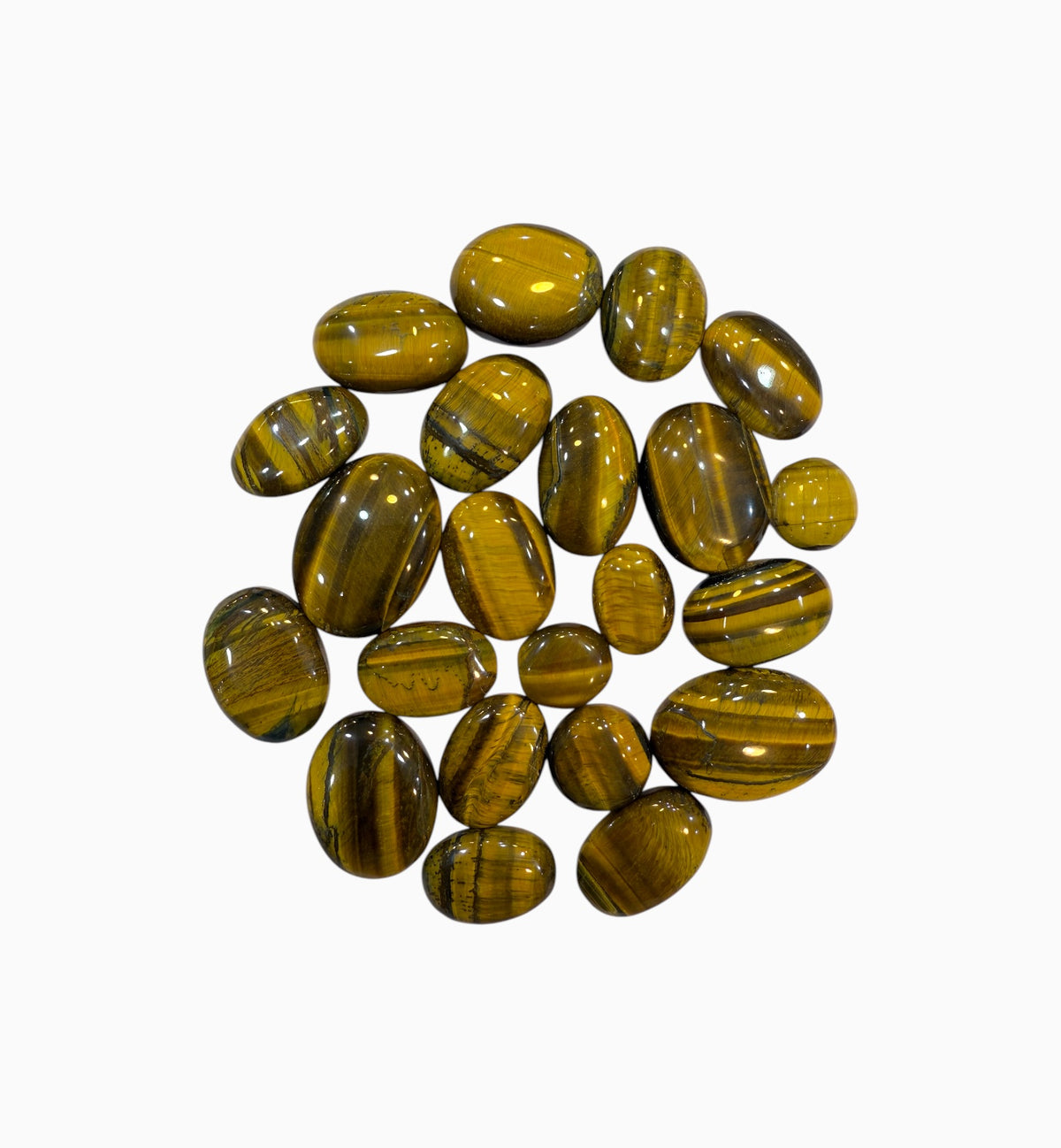 Natural Tiger Eye Stone Oval Cabochon Lot From 5 - 50 Carats