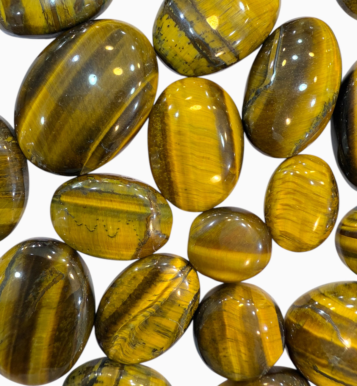 Natural Tiger Eye Stone Oval Cabochon Lot From 5 - 50 Carats