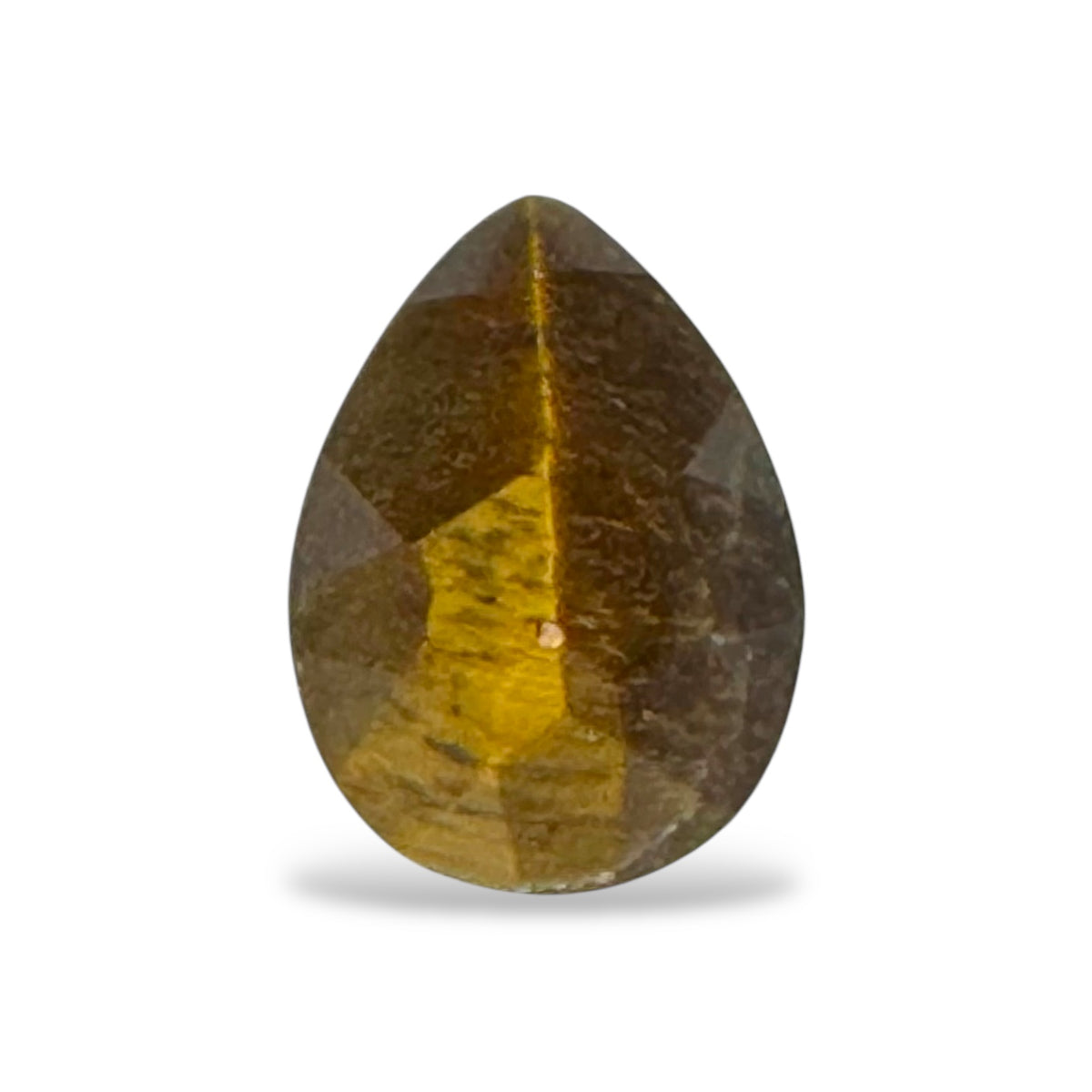 Natural Tiger Eye Stone Pear 3.62 Carats 13 X 9.7 mm