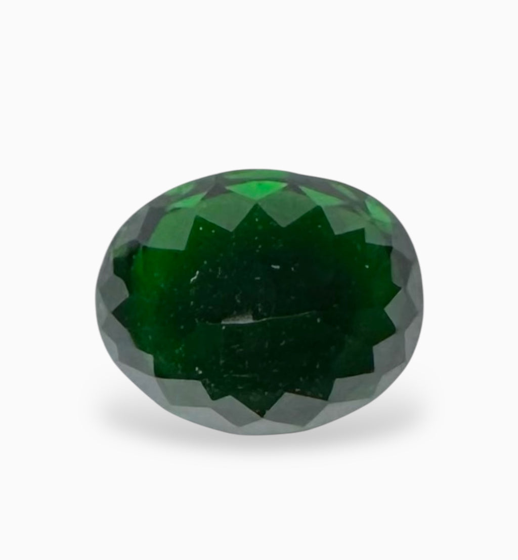 Natural Tsavorite Garnet Stone 1.85 Carats , 7.98 x 6.58 x 4.40 mm Certified