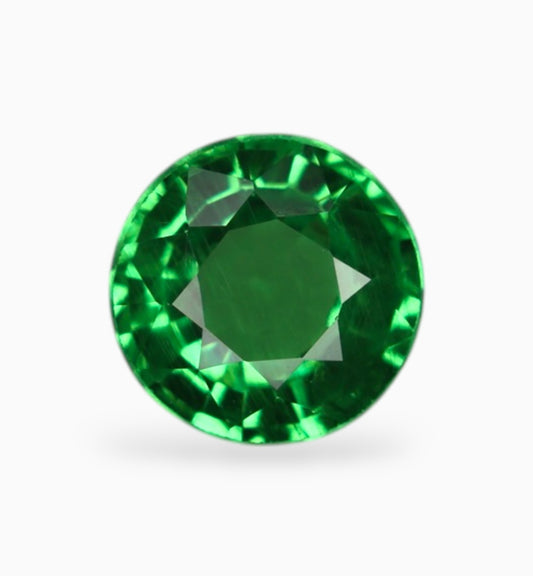 Natural Tsavorite Garnet stone 0.54 Carats , 5.8x5.8 mm Round