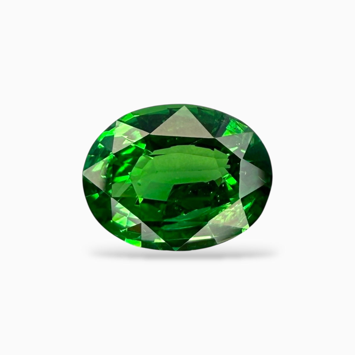 Natural Tsavorite Pair 4.01 Carats Oval Cut 8.5x6.5 mm Certified From IDL