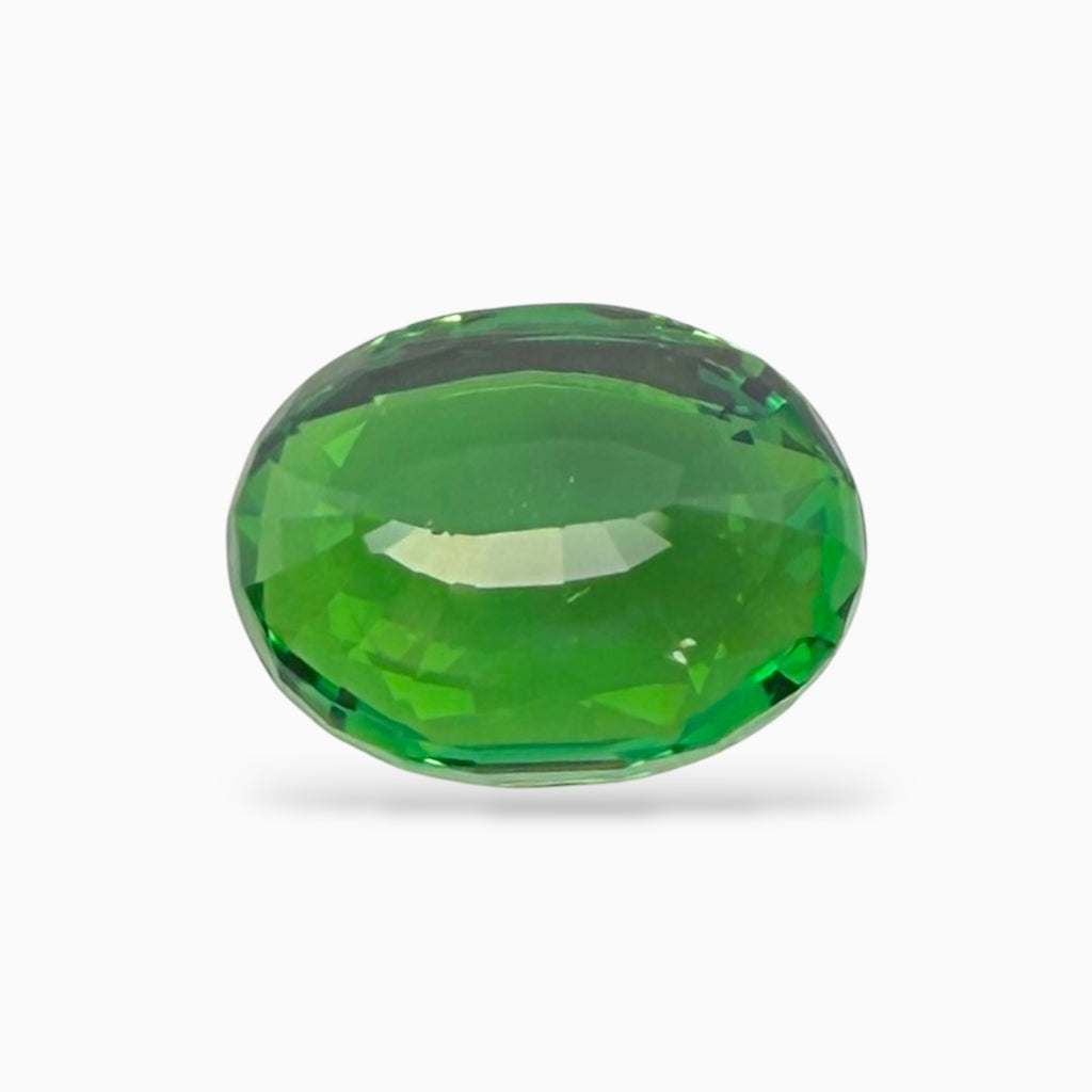 Natural Tsavorite Pair 4.01 Carats Oval Cut 8.5x6.5 mm Certified From IDL