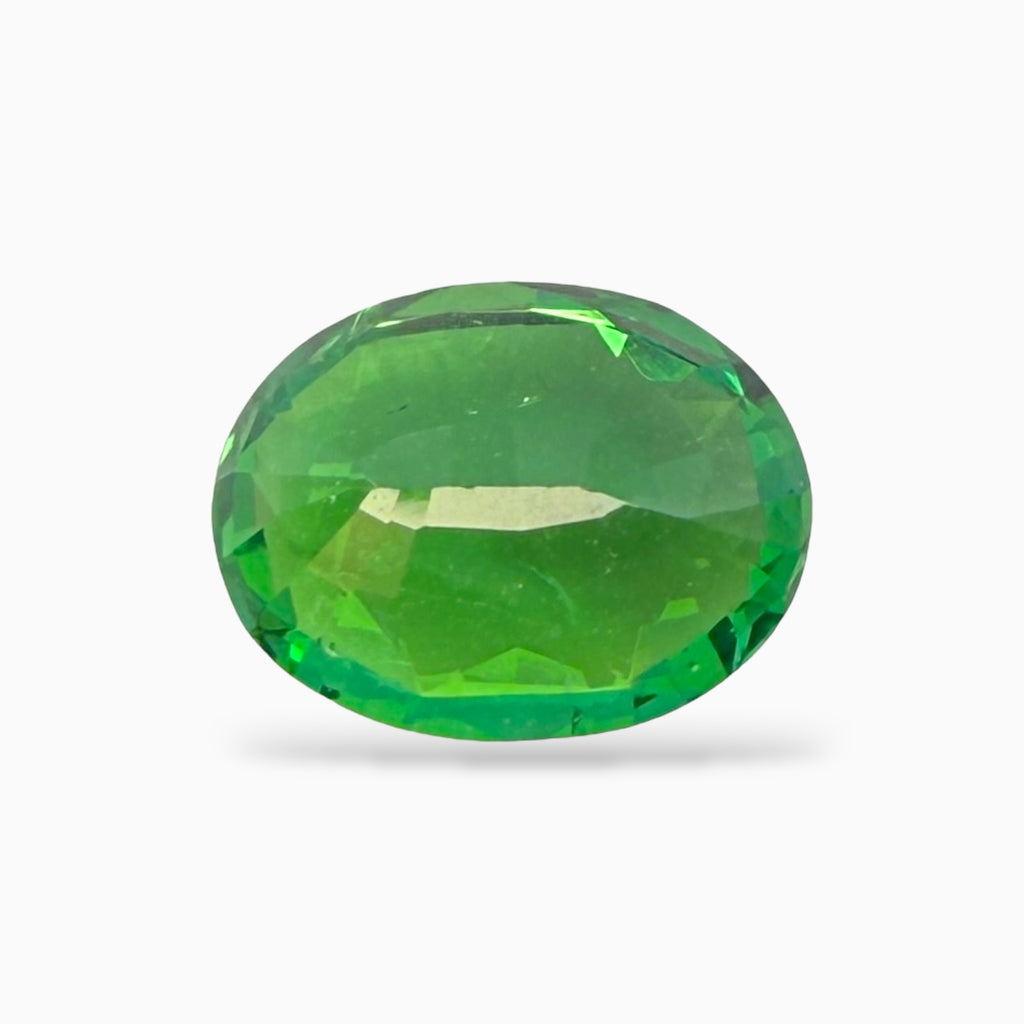 Natural Tsavorite Pair 4.01 Carats Oval Cut 8.5x6.5 mm Certified From IDL