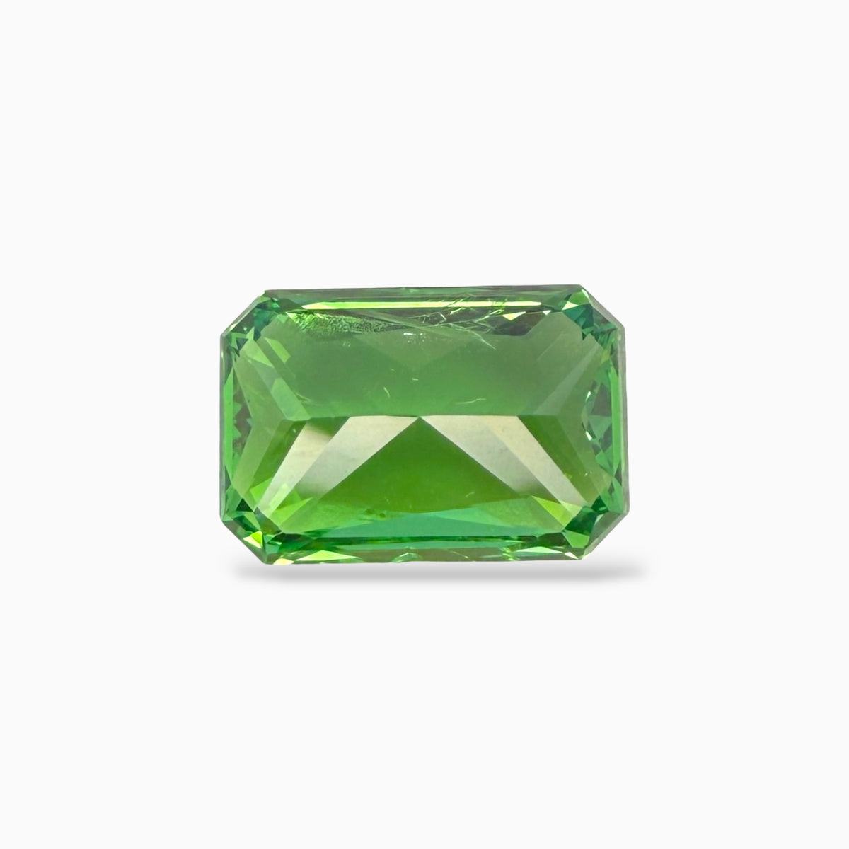 Natural Tsavorite Radiant Cut 2.53 Carats 9.38 x 6.27 x 4.58 mm Certified IDL