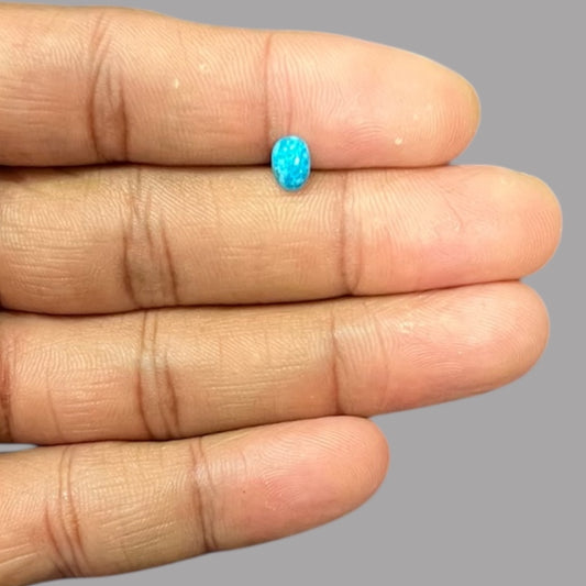 Natural Turquoise 0.64 Carats 7 x 4.9 x 2.5 mm in oval