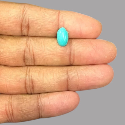 Natural Turquoise 1.63 Carats 11.5 x 7 x 3.2 mm in Oval