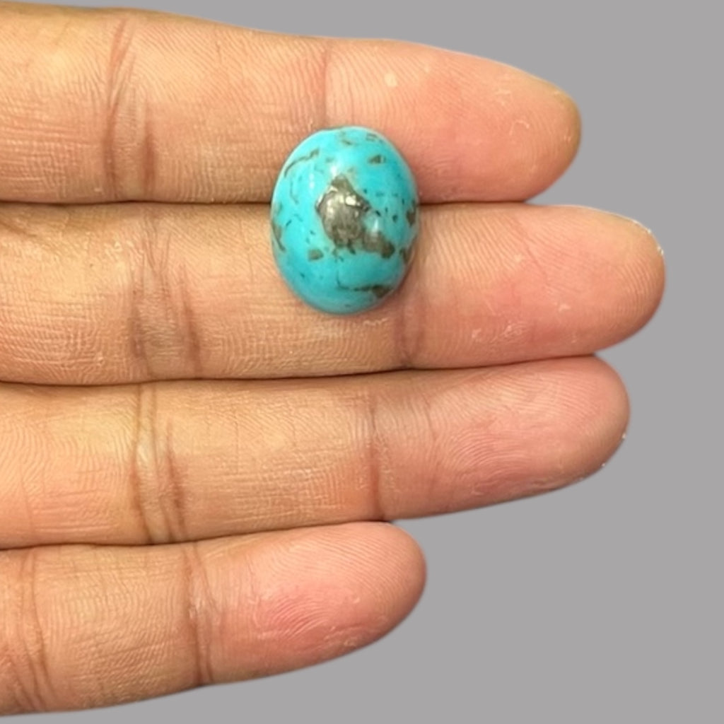 Natural Turquoise 17.18 Carats 19.3 x 15.2 x 9.9 mm in Oval