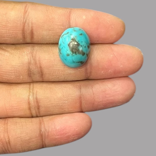 Natural Turquoise 17.18 Carats 19.3 x 15.2 x 9.9 mm in Oval