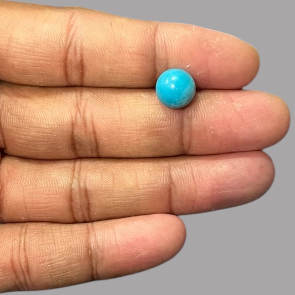 Natural Turquoise 3.35 Carats 10 x 5.5 mm in Round