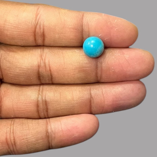 Natural Turquoise 3.35 Carats 10 x 5.5 mm in Round