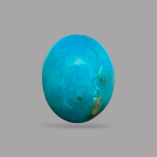 Genuine Turquoise 3.05 Carats 9.8 x 8.2 x 5.5 mm in oval