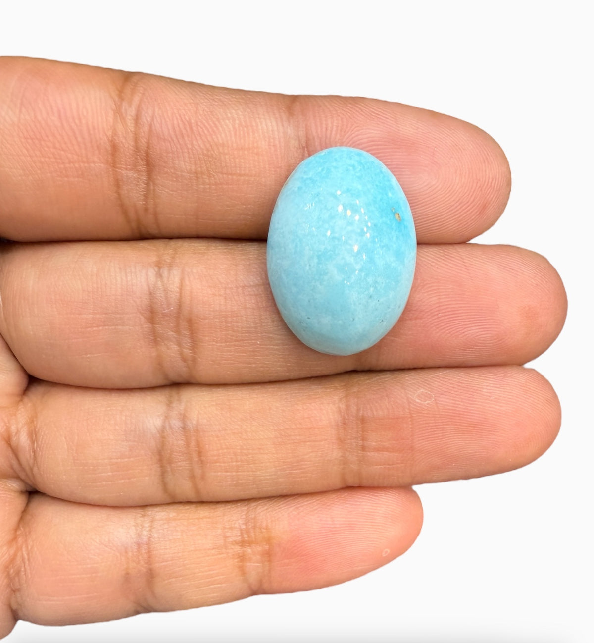 Natural Turquoise Oval Cabochon 27.48 Carats 24x17.5 mm Feroza