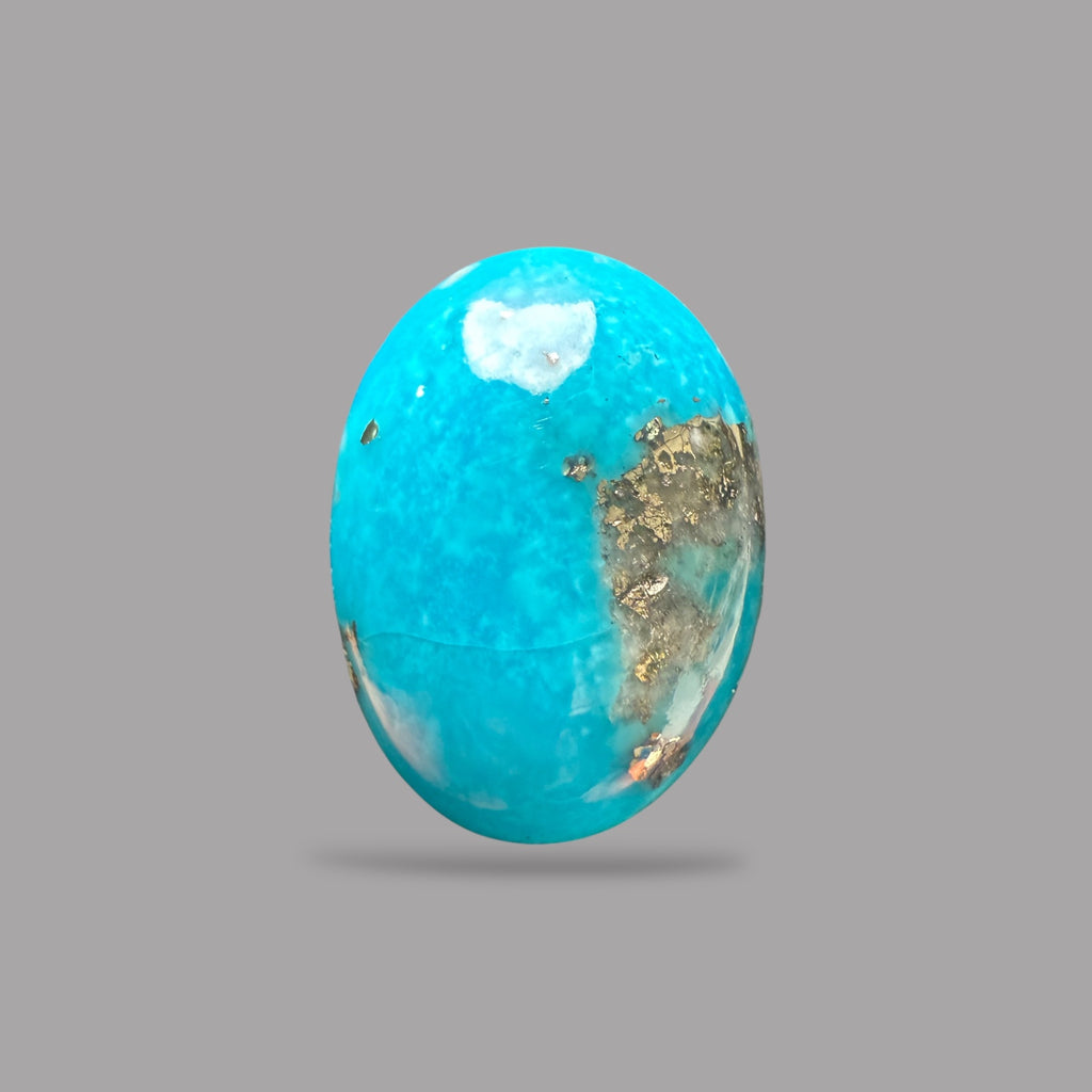 Natural Turquoise Oval Cabochon 30.60  Carats 23.10 x 17.02 x 10.86 mm